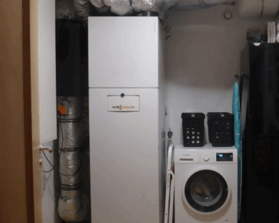 Viessmann Vitotres 343 Wärmepumpe im Passivhaus