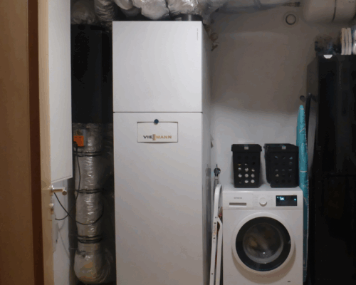 Viessmann Vitotres 343 Wärmepumpe im Passivhaus