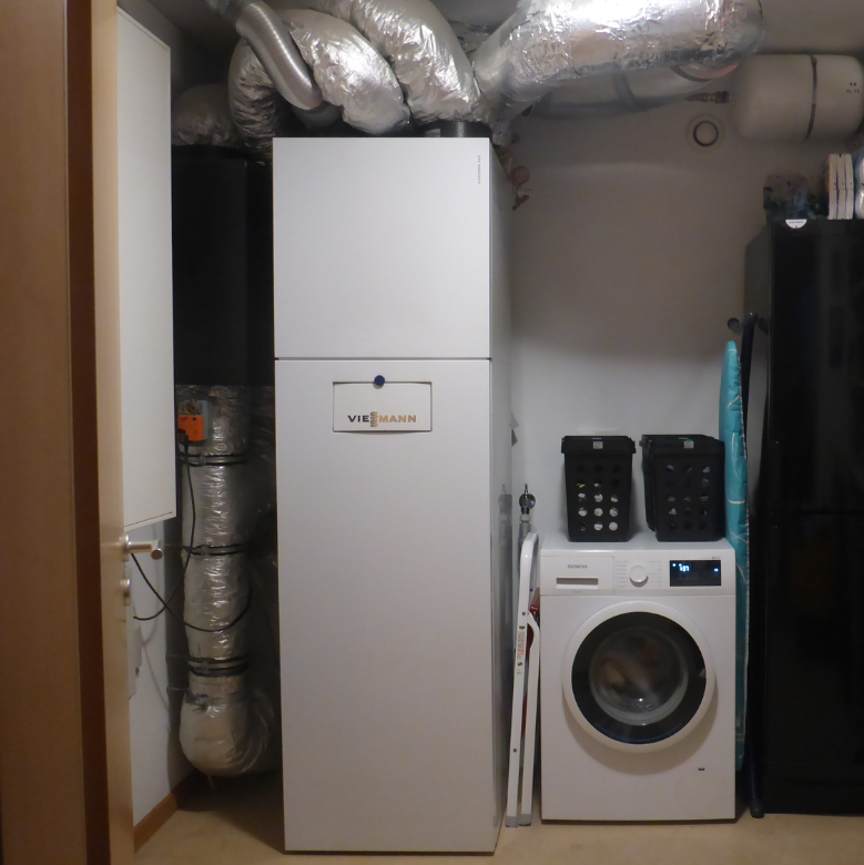 Viessmann Vitotres 343 Wärmepumpe im Passivhaus