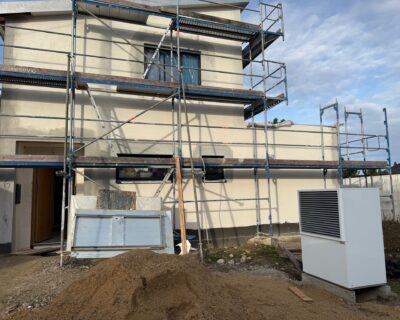 Holzhaus mit Nilan Compact P2 Air9 Wärmepumpe Holzhaus mit Nilan Compact P2 Air9 Wärmepumpe